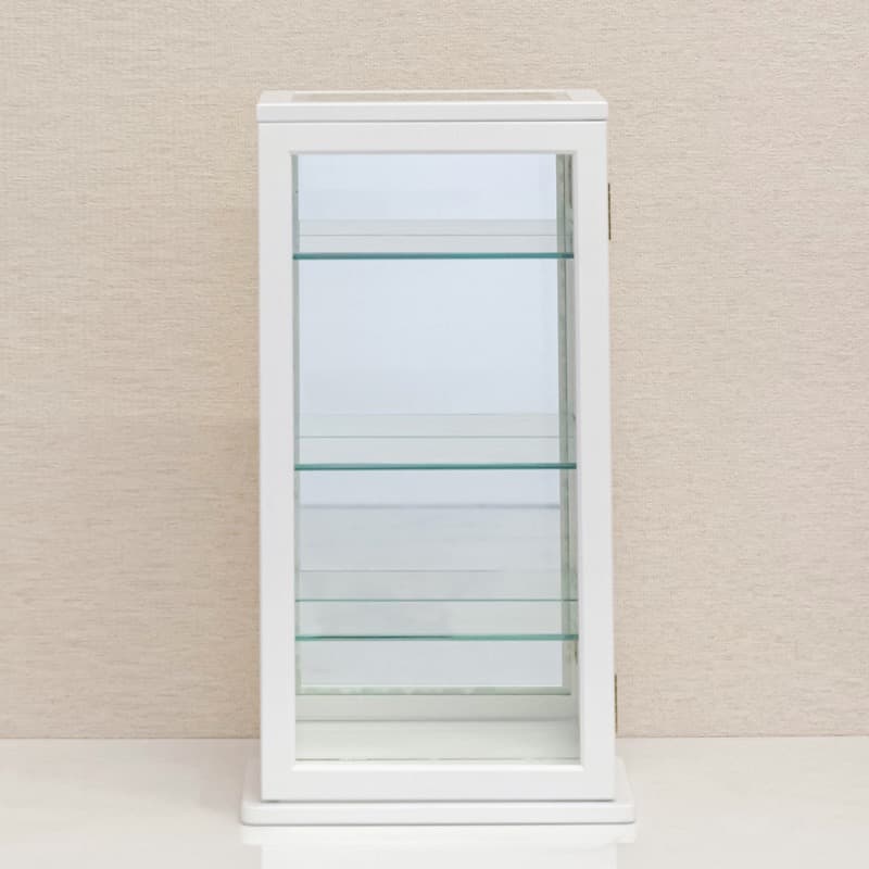 ホワイト》スリムコレクションケース☆自分だけのコレクションスペース