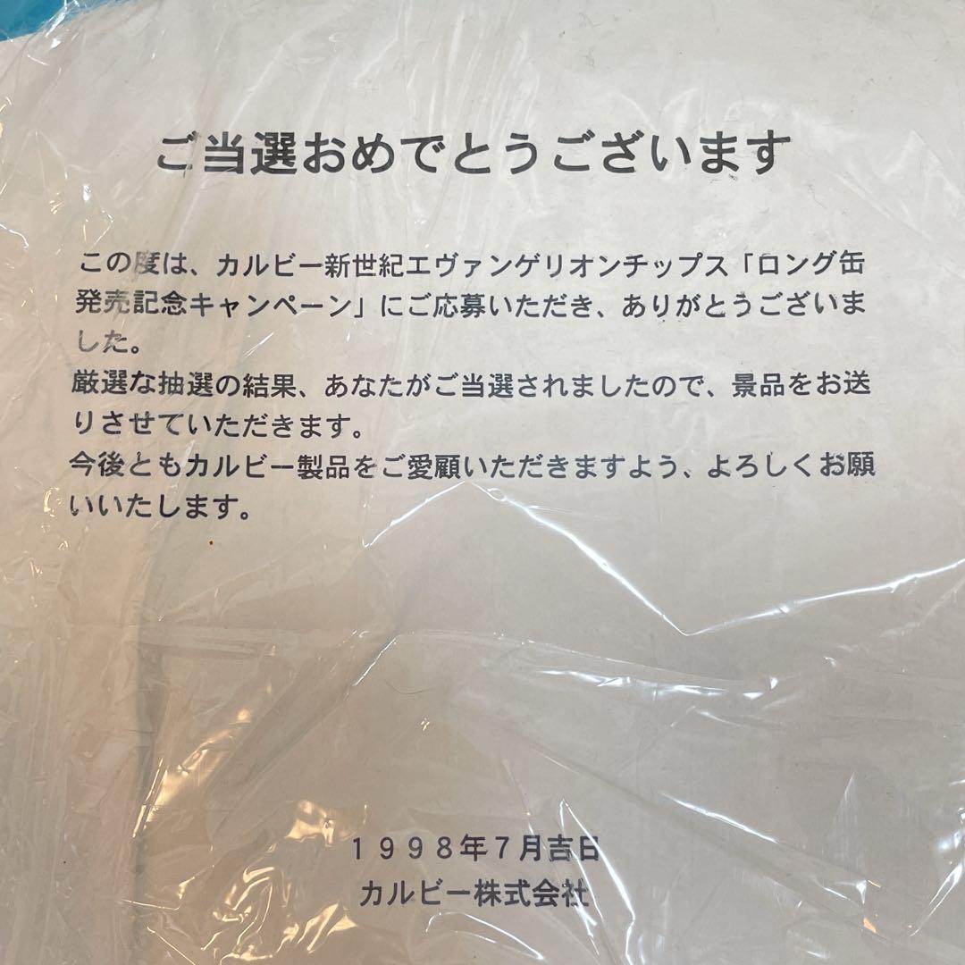 エヴァンゲリオンチップスロング缶発売記念キャンペーン景品　綾波ビーチマット　レイ