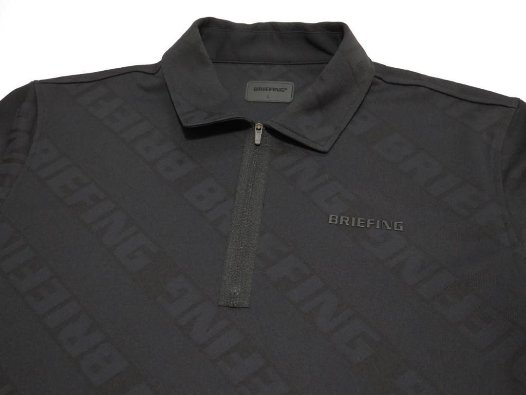 【70％OFF】 BRIEFING GOLFブリーフィングゴルフ バイアスロゴハーフジップ メンズウェア