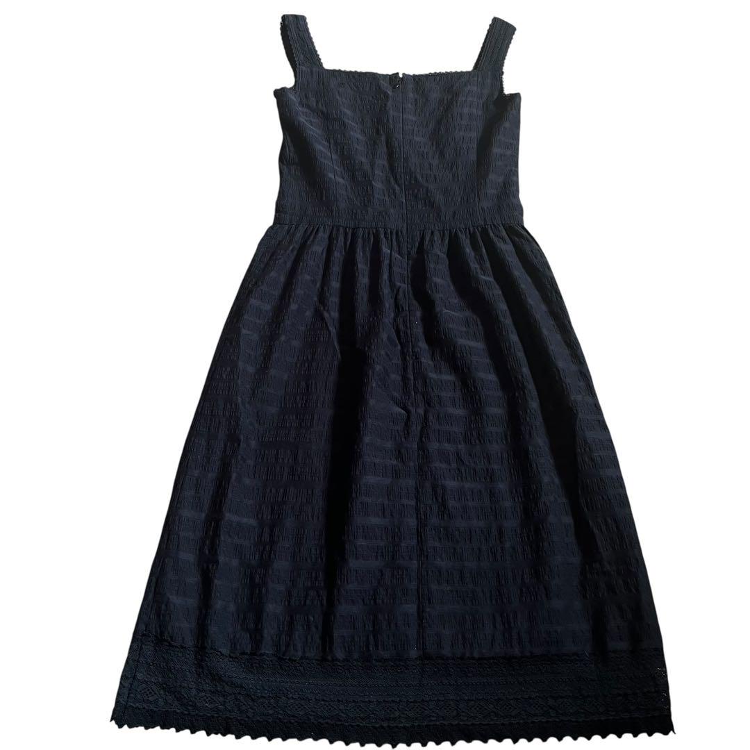 Burberrys BLUE LABEL キャミワンピース Burberry BLUE LABEL レース サッカー生地 キャミワンピース