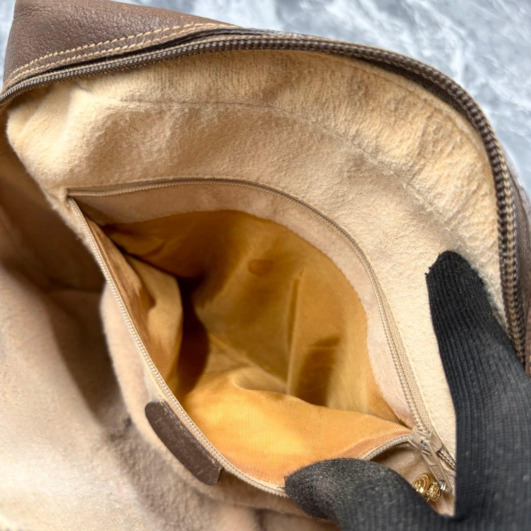 ✨美品✨GUCCI シェリーライン GG ショルダーバッグ レザー ブラウン