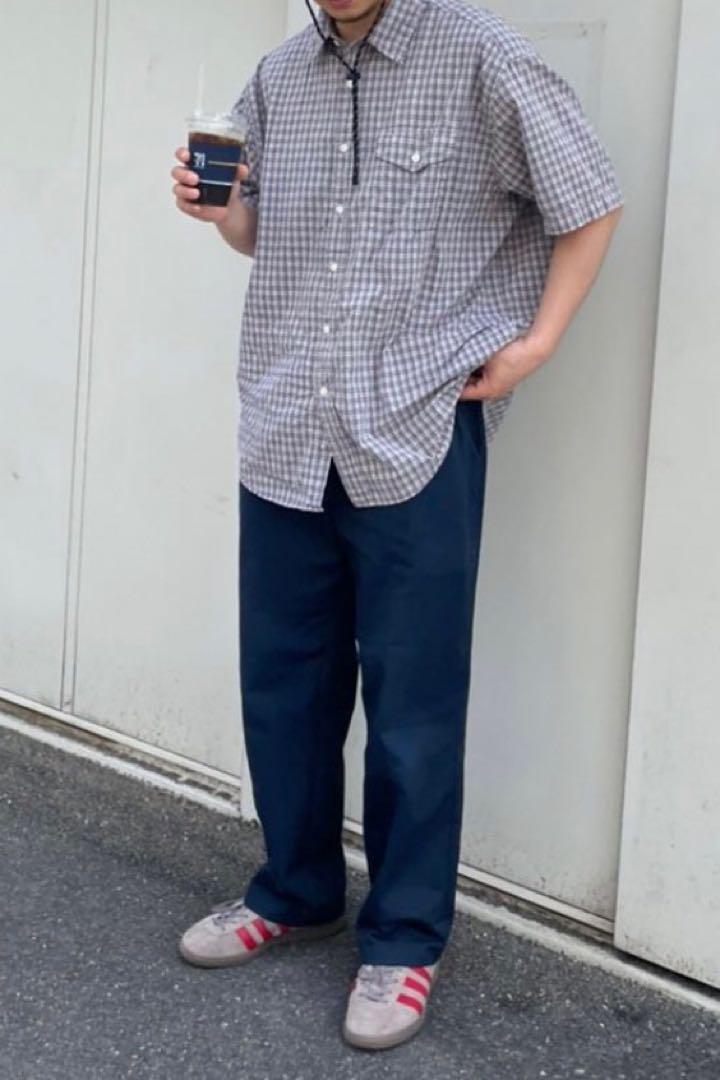 old Supreme ネイビー　ワークパンツ