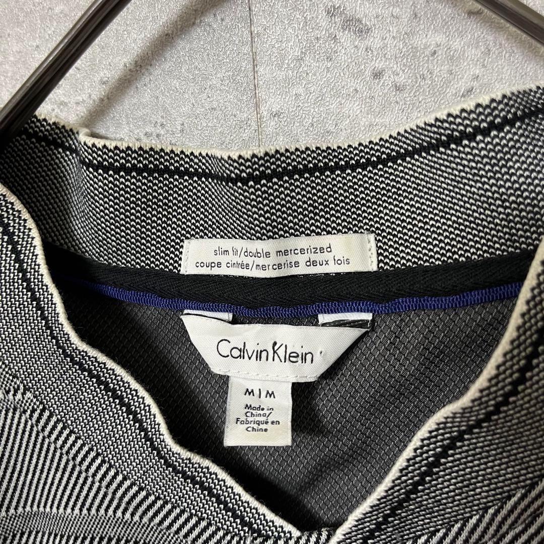 Calvin Klein カルバンクライン ポロシャツ 半袖 ノーカラー M