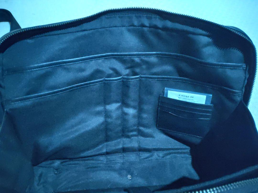 COACH レザーブリーフケース C8170 QBBK A4対応【特記事項有り】