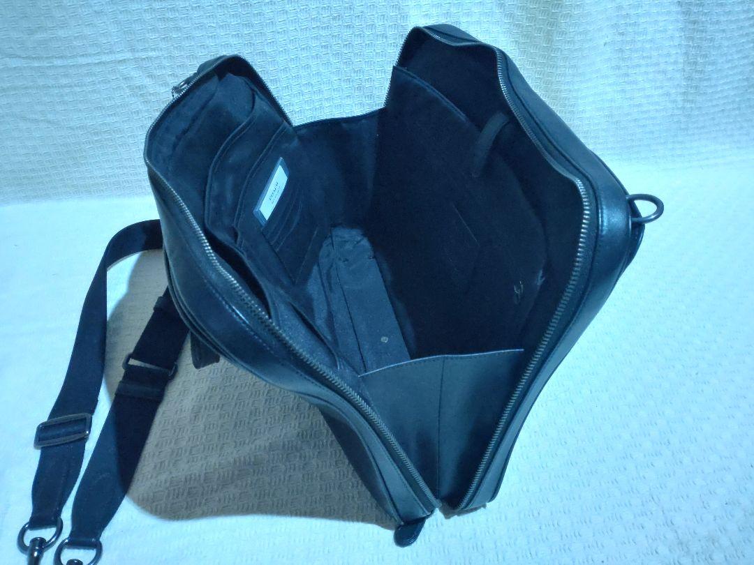 COACH レザーブリーフケース C8170 QBBK A4対応【特記事項有り】