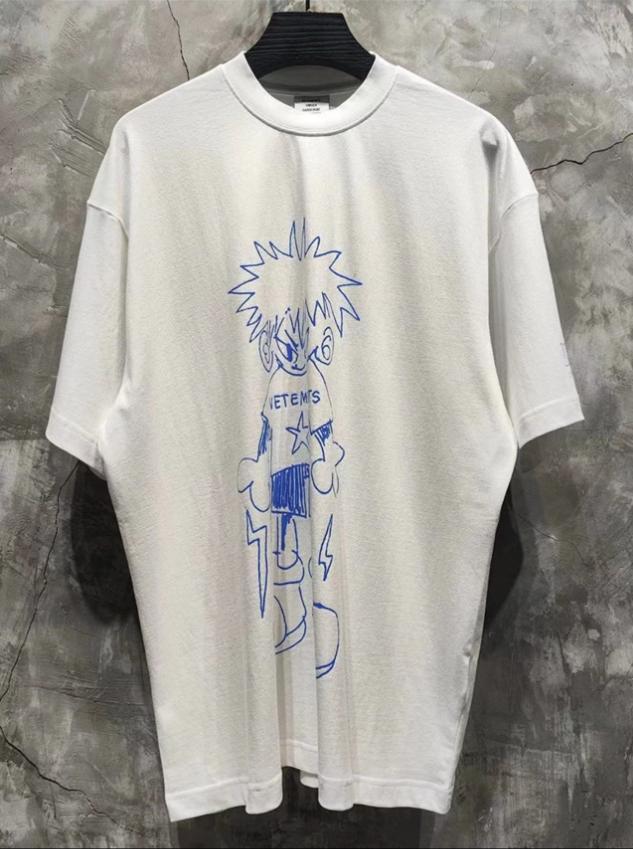 VETEMENTS Doodle-Print プリント Tシャツ XS 画像1