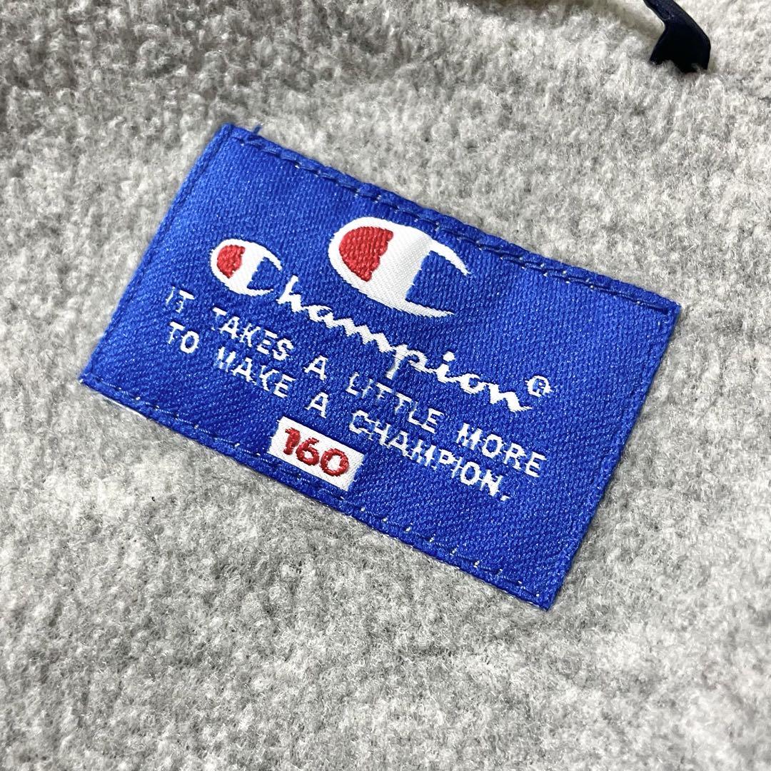 Champion チャンピオン ロゴ刺繍 裏地ボア フード ベンチコート キッズ