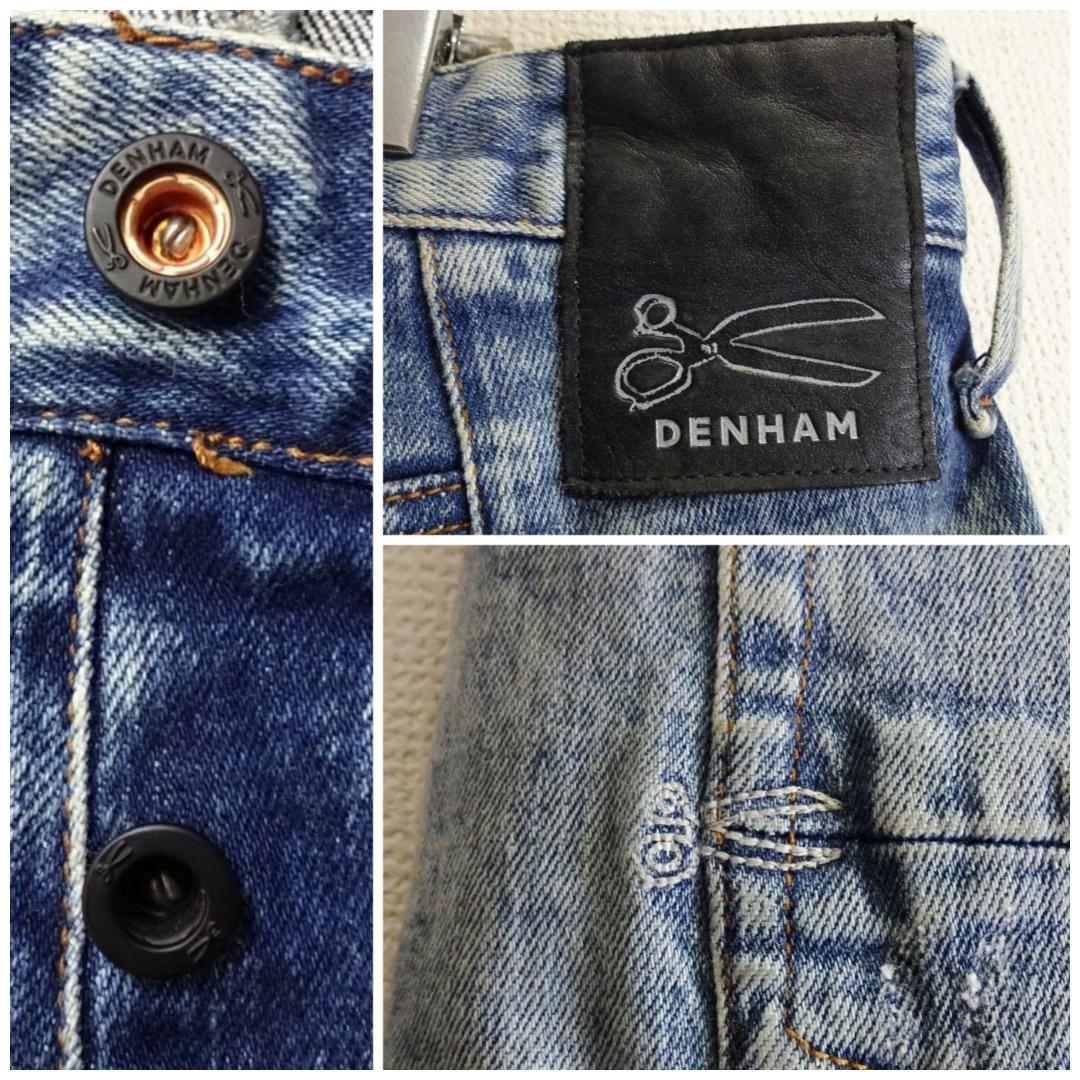 ビッグサイズ★　デンハム　CROP　W100cm　強ストレッチ　テーパードデニム