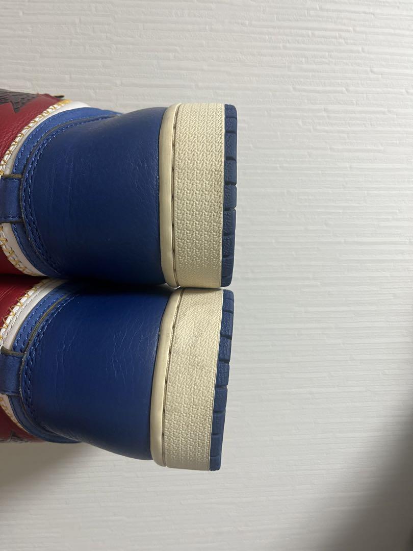 中古27.5cmナイキAIR JORDAN1 HI UNION エアジョーダン