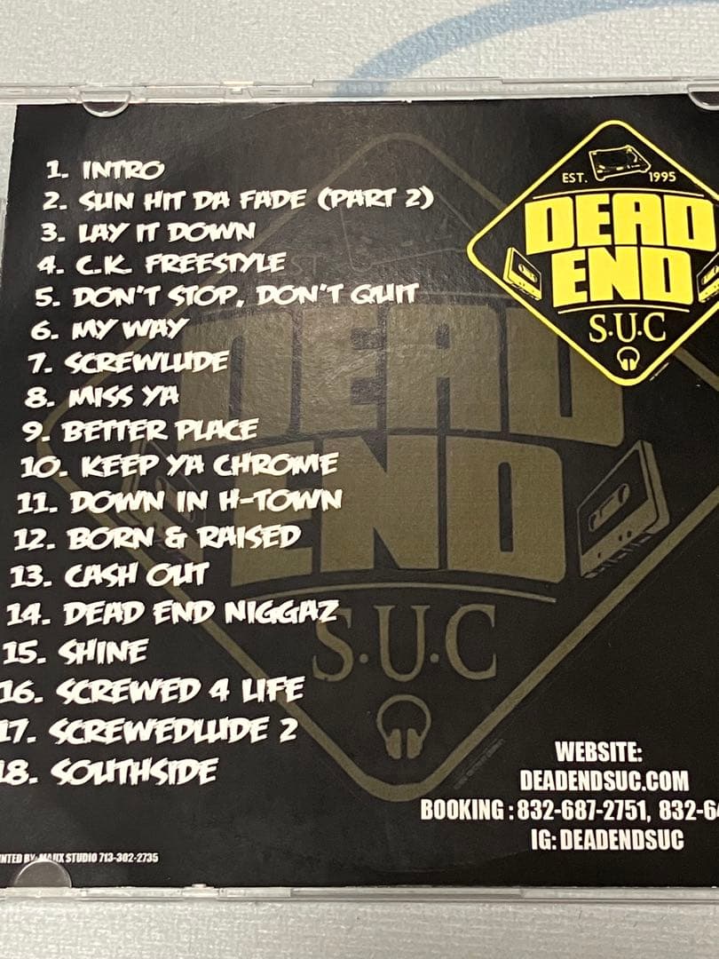 洋楽 G-RAP G-Luv Dead End Alliance DJ Screw G-RAP G-Luv Dead End Alliance DJ Screw