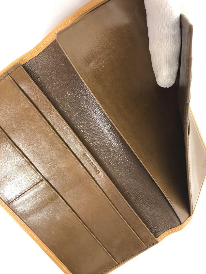 本命ギフト LOEWE ロエベ レザー 長財布 キャメル メンズ ブランド 小物