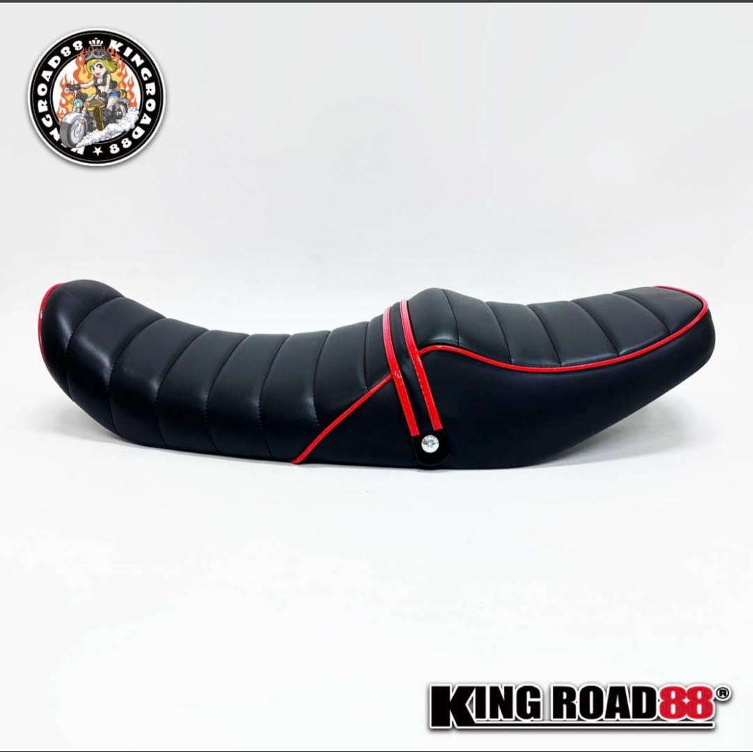 カワサキ / ゼファー400 Ⅱ型 後期 / タックロールシートパイピングレッド カワサキ / ゼファー400 Ⅱ型 後期 / タックロールシートパイピングレッド