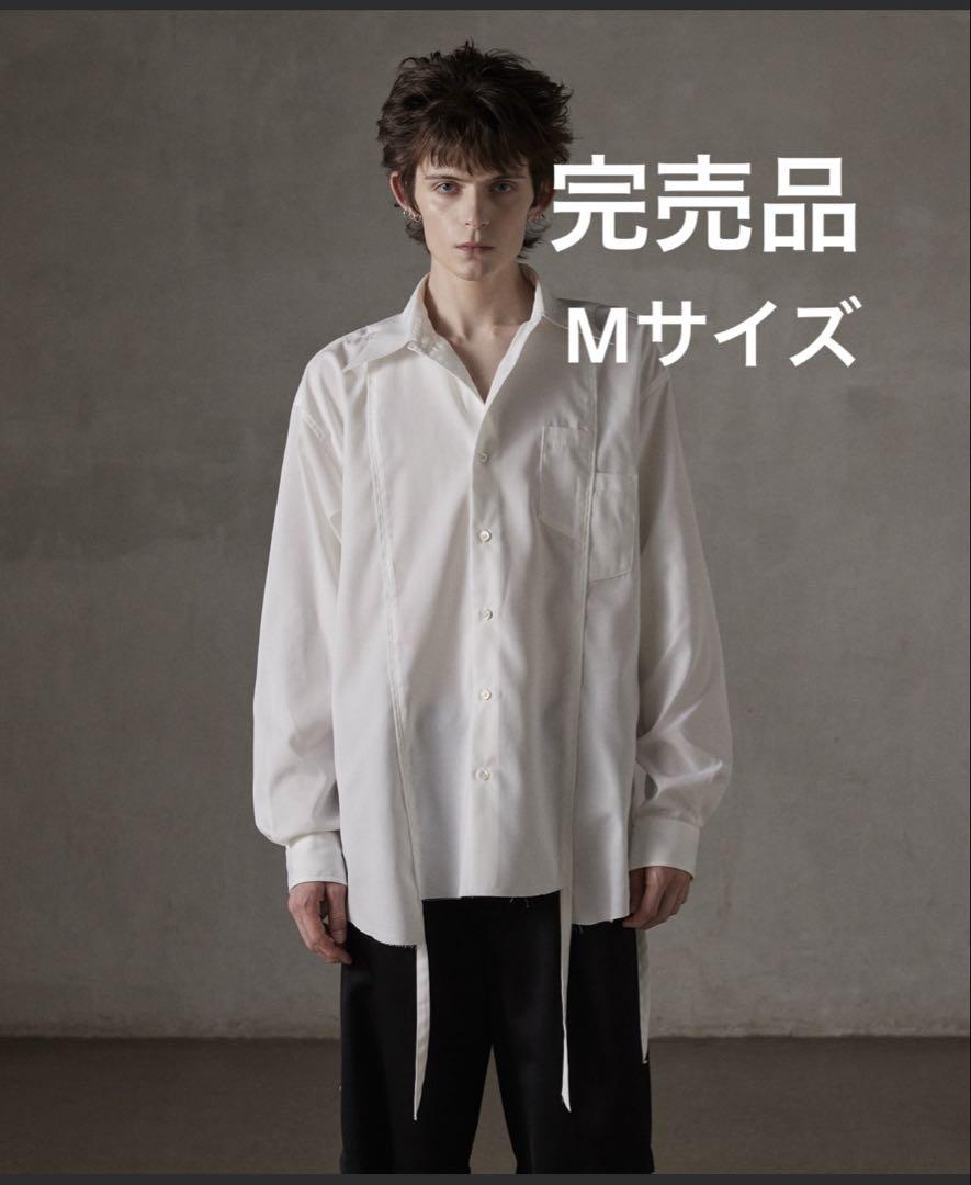 GRANCY ダメージ ドッキング デザインシャツ ホワイト
