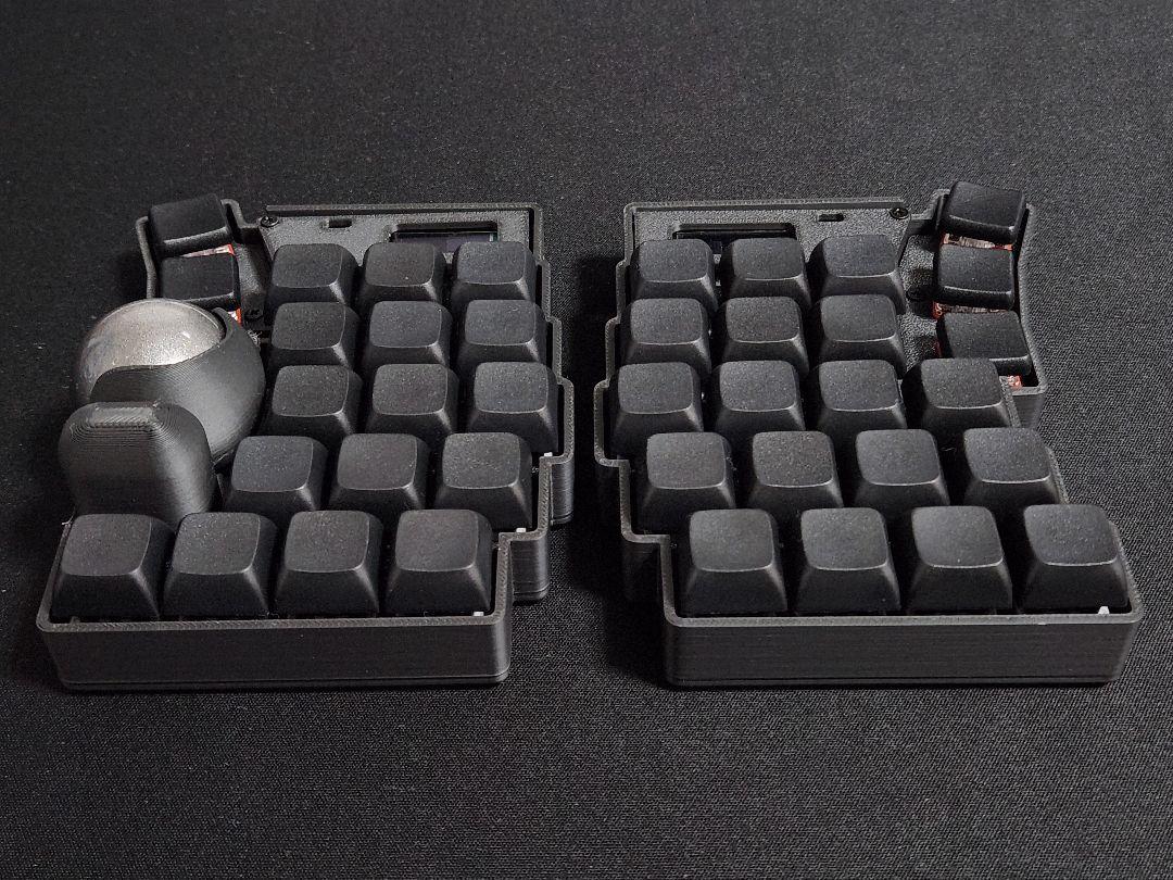 keyball39 完成品 自作キーボード 左右分割 RGB ブラック