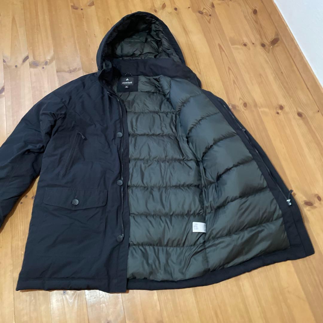 モンベル ハスキーコート ダウンジャケット ブラック XL モンベル ハスキーコート ダウンジャケット ブラック XL