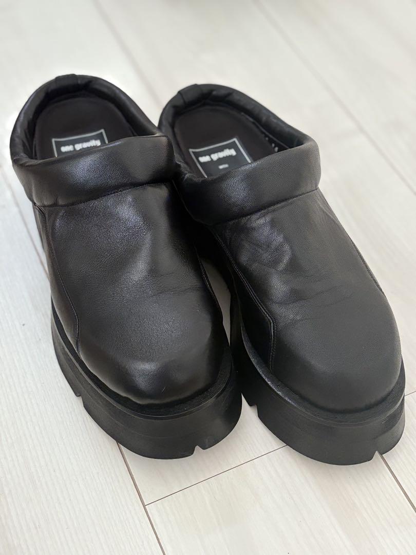one quality ブラック サボ クロッグサンダル