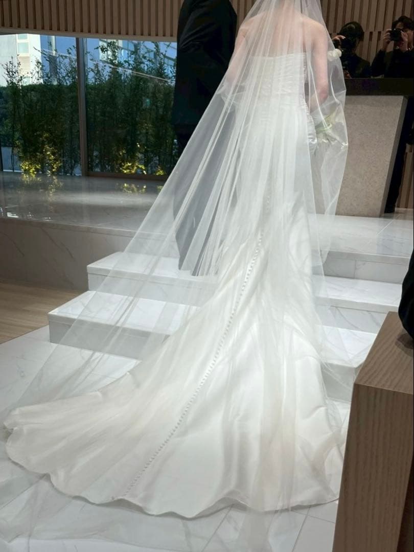 ウェディングベール ロングベール 3m Cherie CVl-101 IVCHERIE