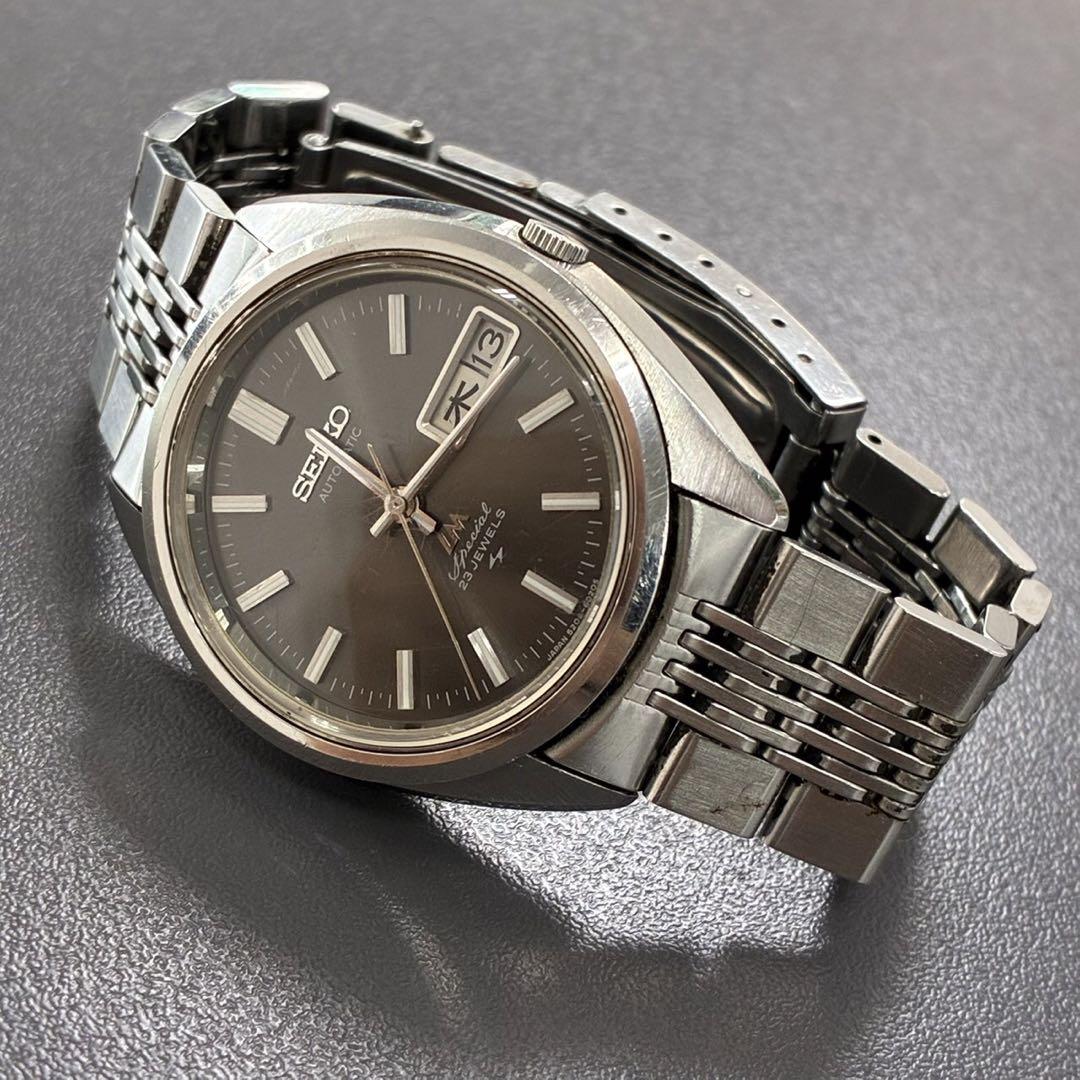 【ジャンク】SEIKO ロードマッチク 5206-6020 グレー文字盤 自動巻