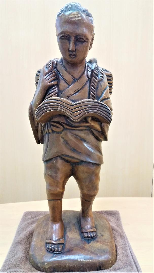 木彫 二宮金次郎像