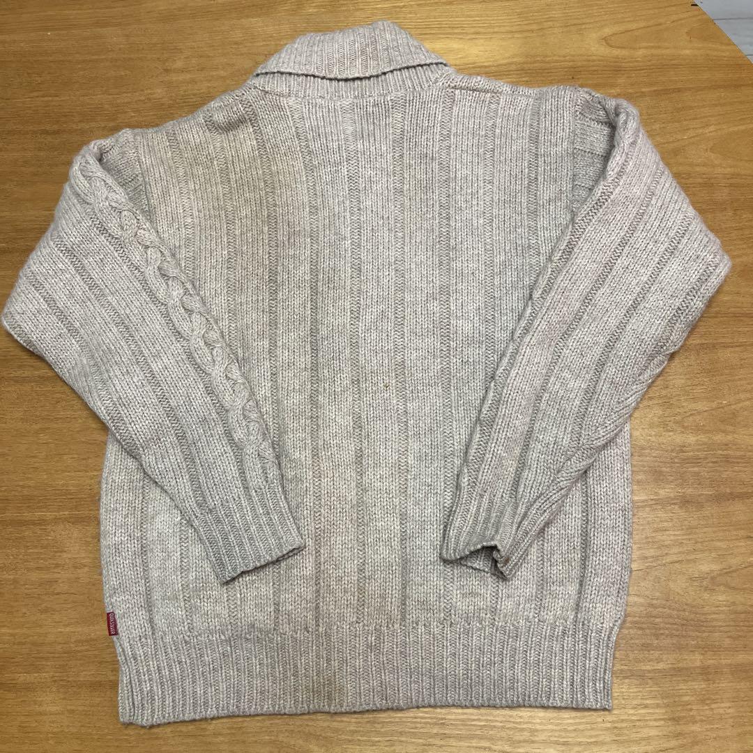 QUICKSILVER ケーブルニット カーディガン Lサイズ