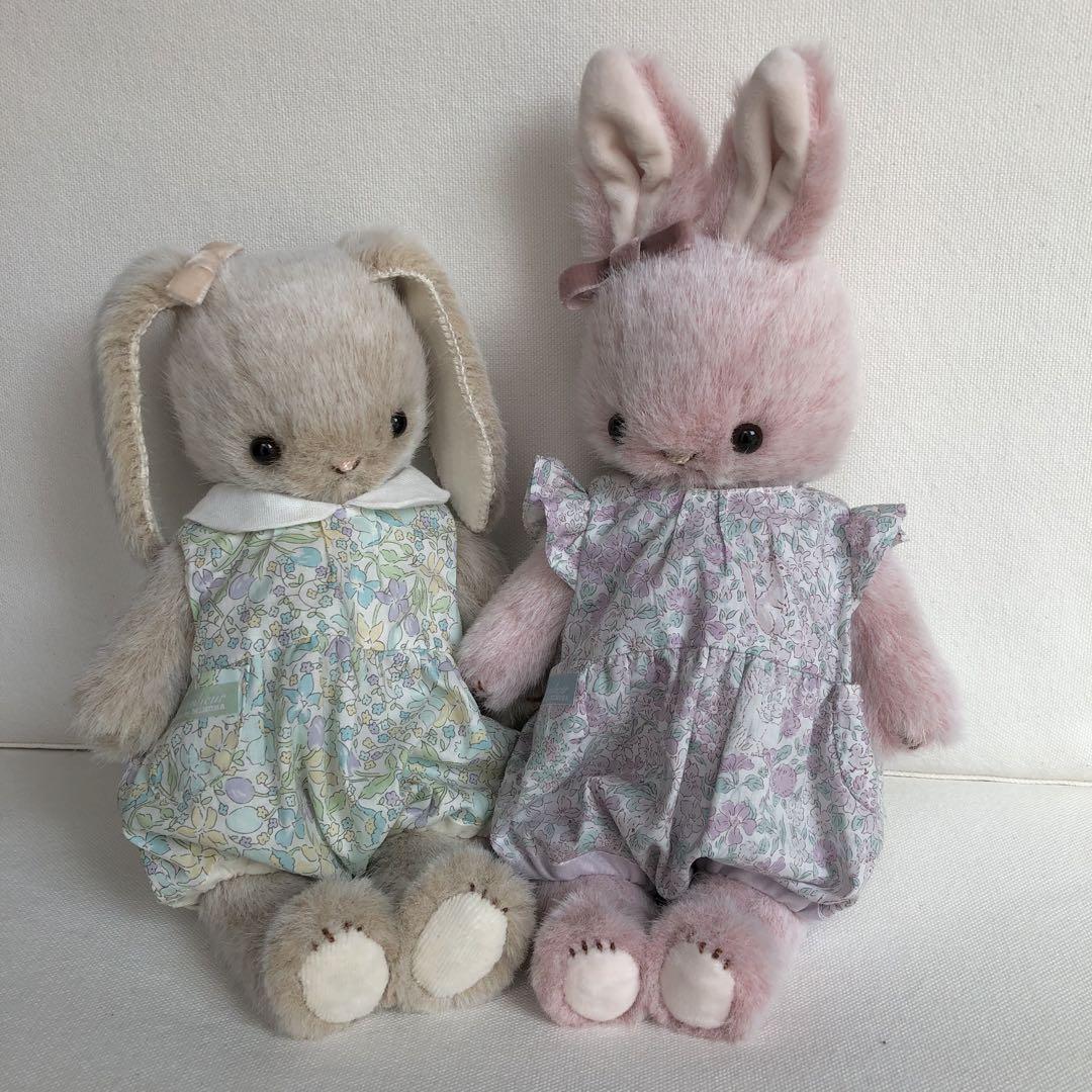ハンドメイド　pink ライオンラビットちゃん　うさぎのぬいぐるみ