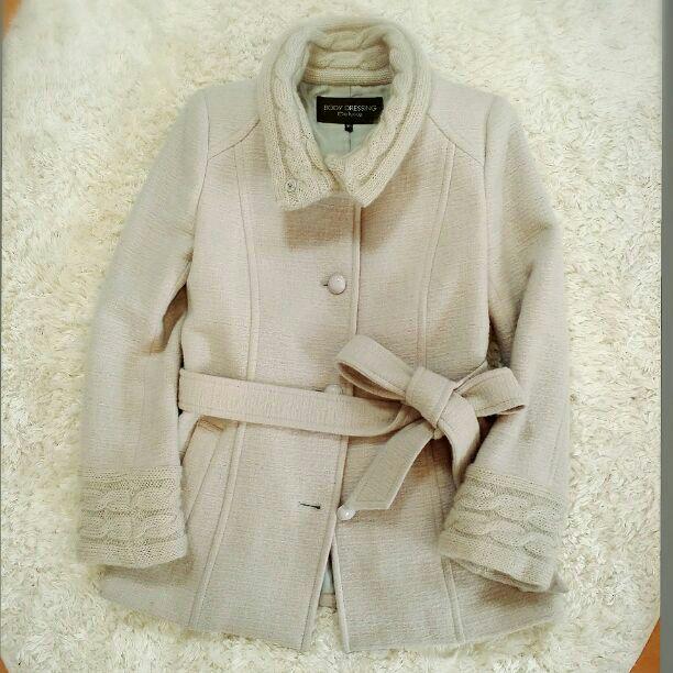 ボディドレッシング❤美品ウール✕ニットコート