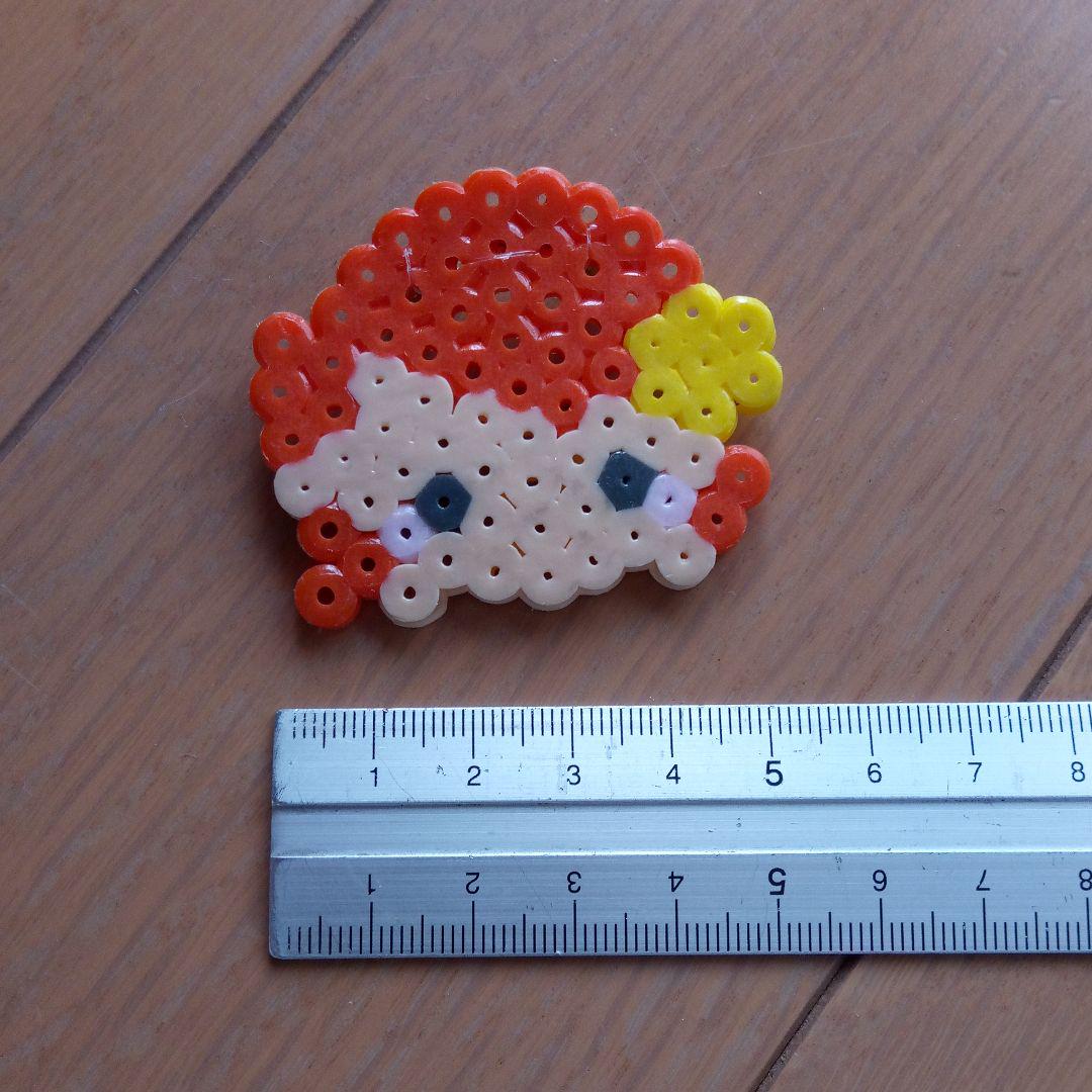 アイロンビーズ 女の子 ブローチ 手作り メルカリ