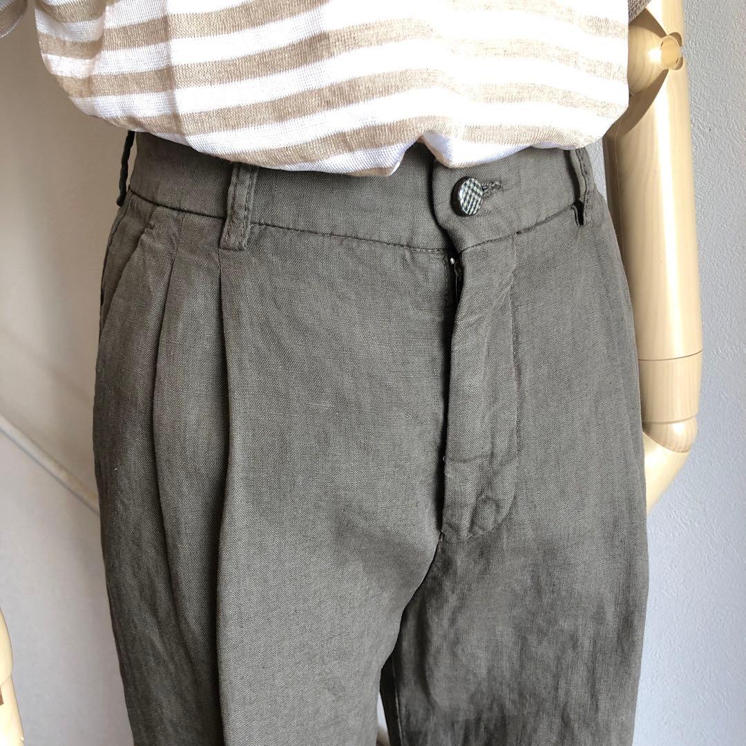 BERWICH リネンクロップワイドパンツ