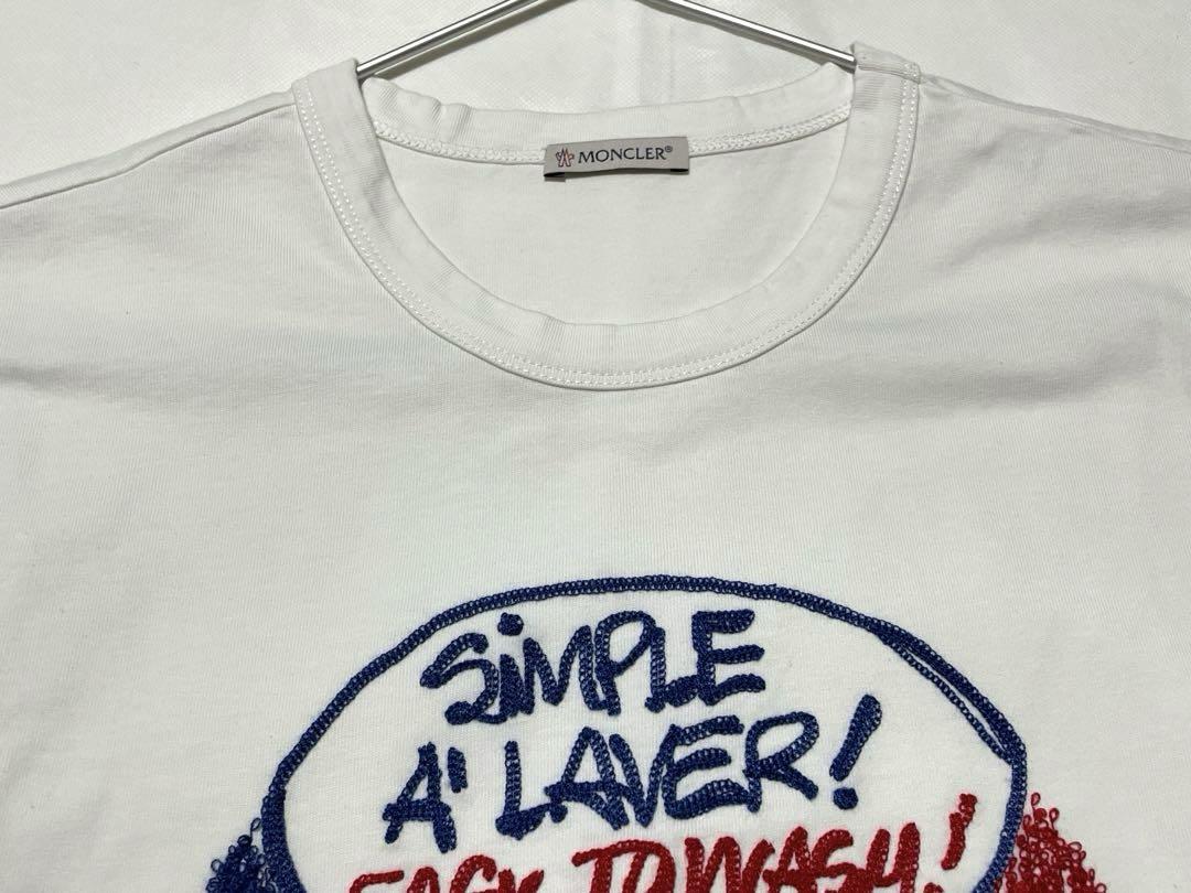 MONCLER MAGLIA T-SHIRT Tシャツ 刺繍 半袖 正規品