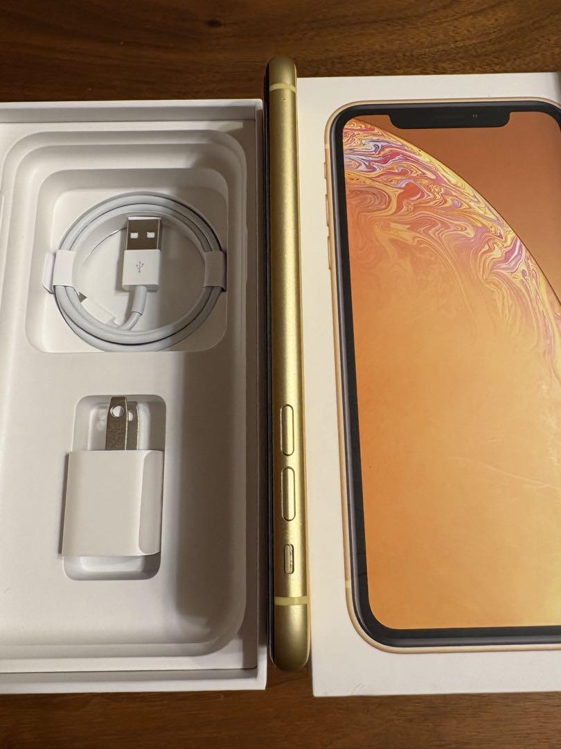 Apple iPhone XR 64GB イエロー 本体　箱付き　付属品付き