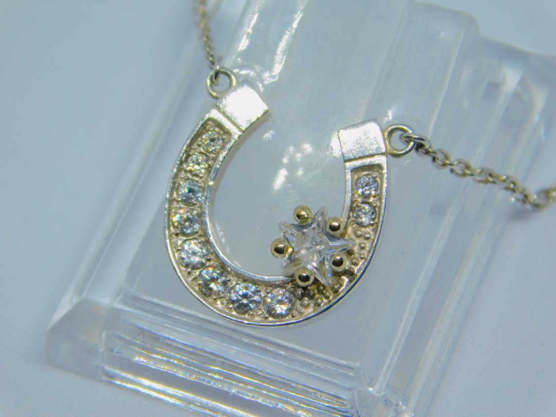 福袋 公式 美品 ネックレス ペンダント ホースシュー K18 スタージュエリー アクセサリー