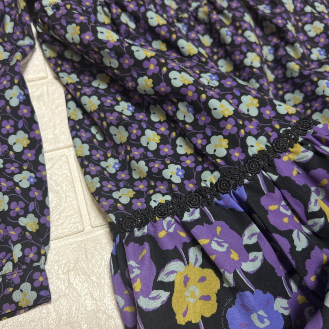 ☆ANNA SUI mini☆ワンピース　花がら　女の子120