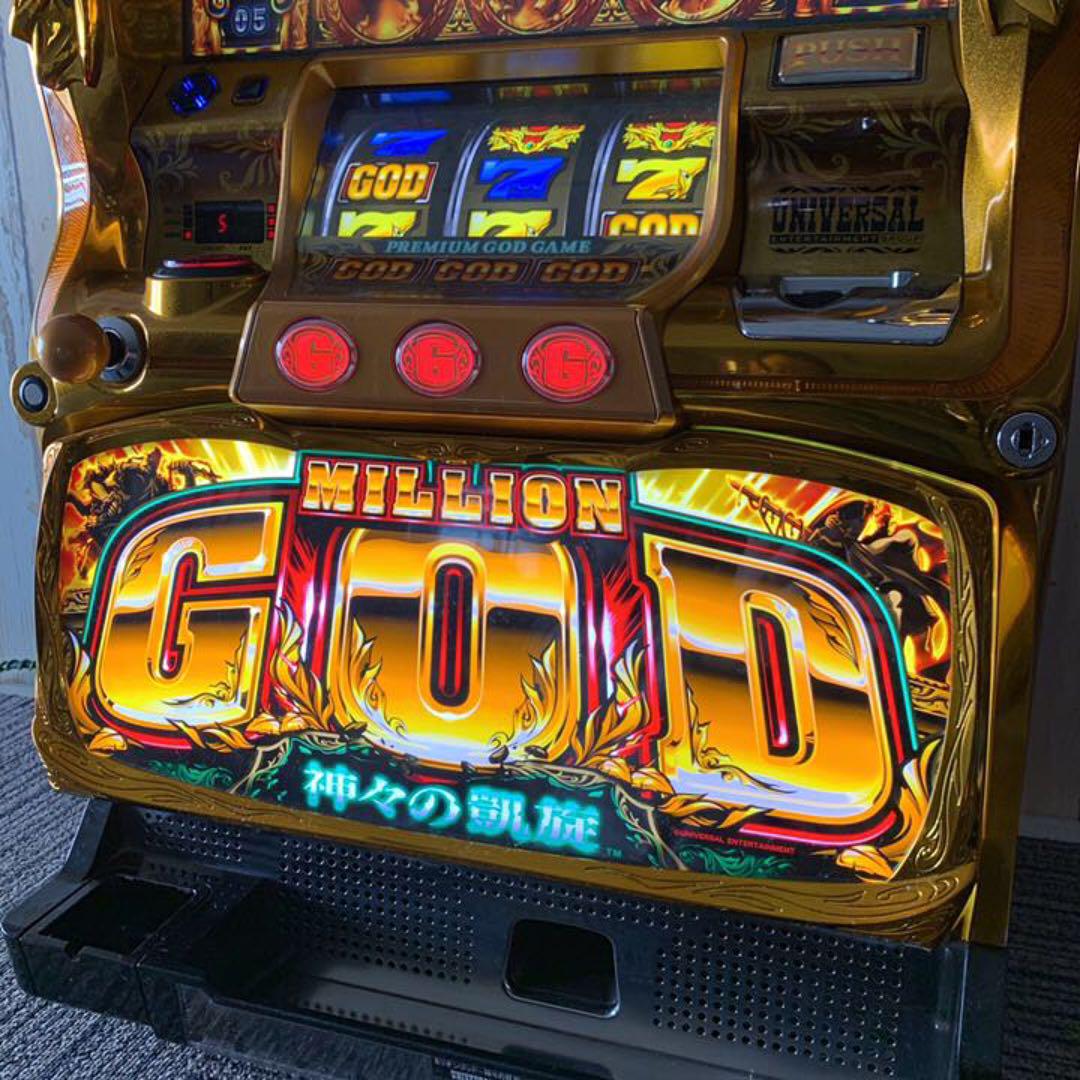 本店は 送料込み‼️ 実機 コイン不要機付 ミリオンゴッド神々の凱旋 日本大特価祭 コイン不要機 実機 パチスロ 神々の凱旋 【本州送料込み】ミリオンゴッド パチンコ/パチスロ