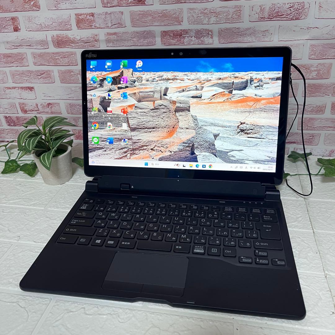 タッチパネル美品 8世代4コアi5 SSD128GB メモリ8G★ノートPC65