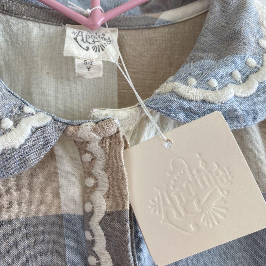 Apolina アポリナ ワンピース 襟付き 刺繍 5-7y - メルカリ Apolina アポリナ ワンピース 襟付き 刺繍 5-7y - メルカリ
