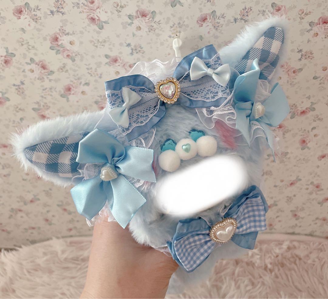 １６cmぬい服♡韓国風ロリータゆめかわ姫系♡猫の着ぐるみ♡水色