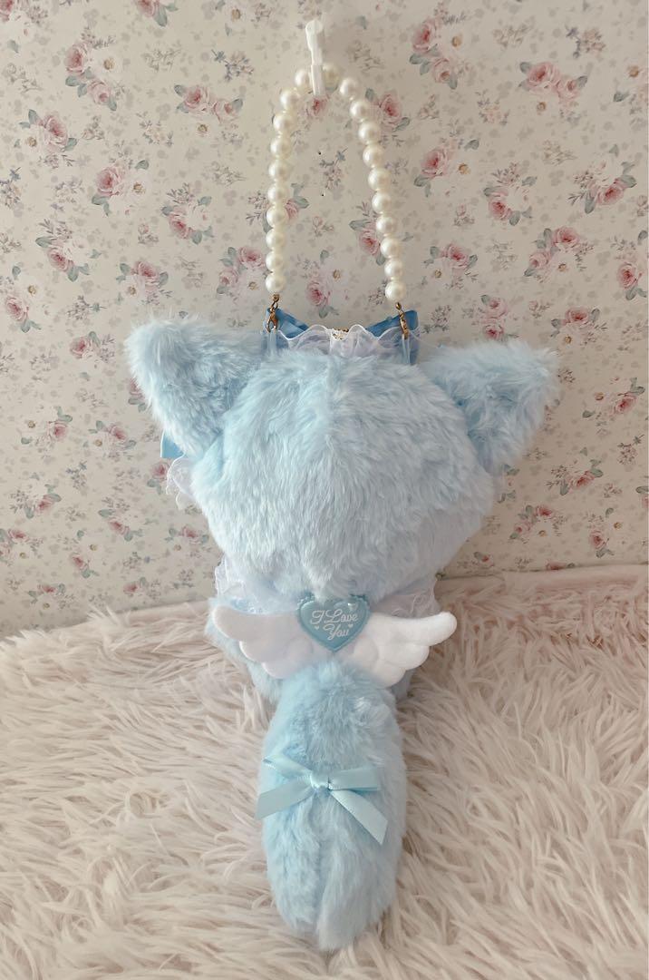 １６cmぬい服♡韓国風ロリータゆめかわ姫系♡猫の着ぐるみ♡水色