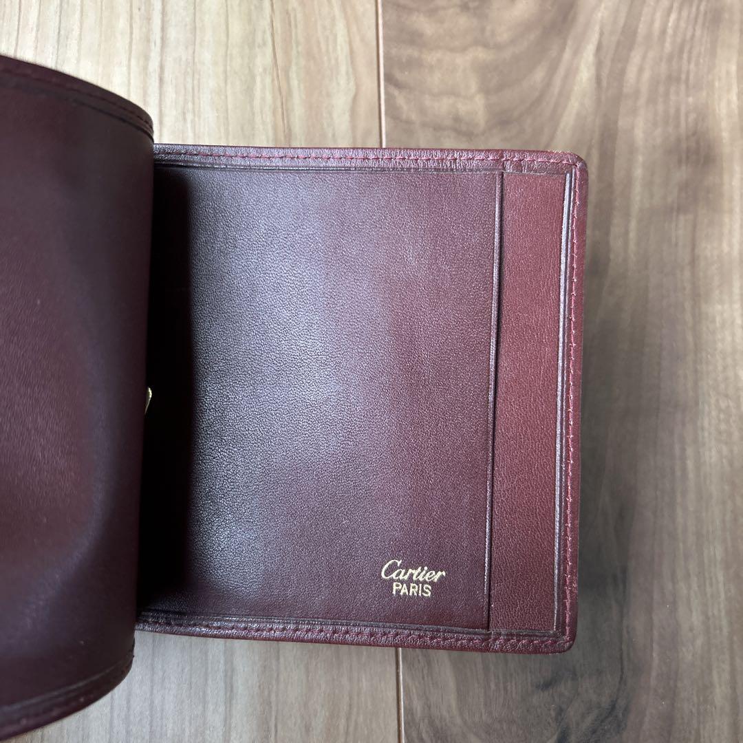 Cartier カルティエ 二つ折り 札入れ マネークリップ