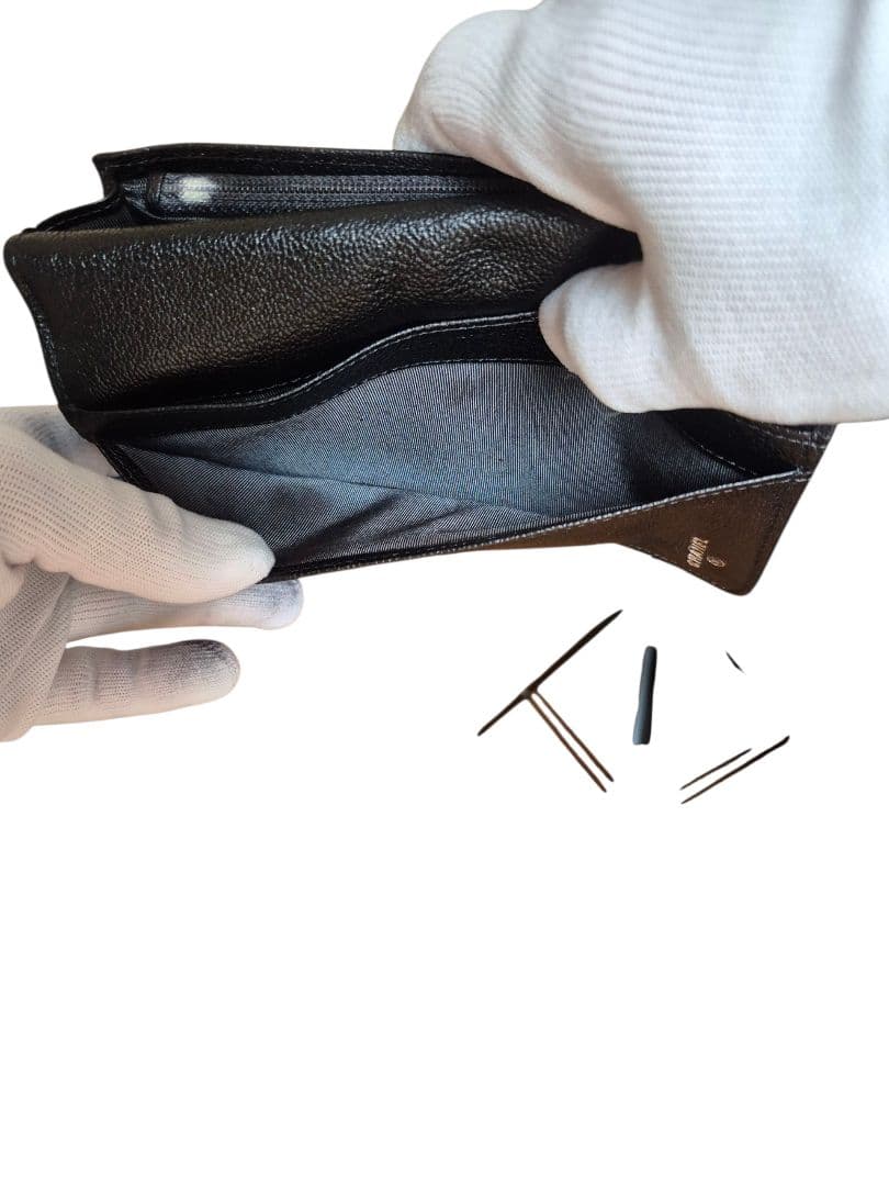 CHANEL シャネル ピコローレ キルティングライン 二つ折り財布