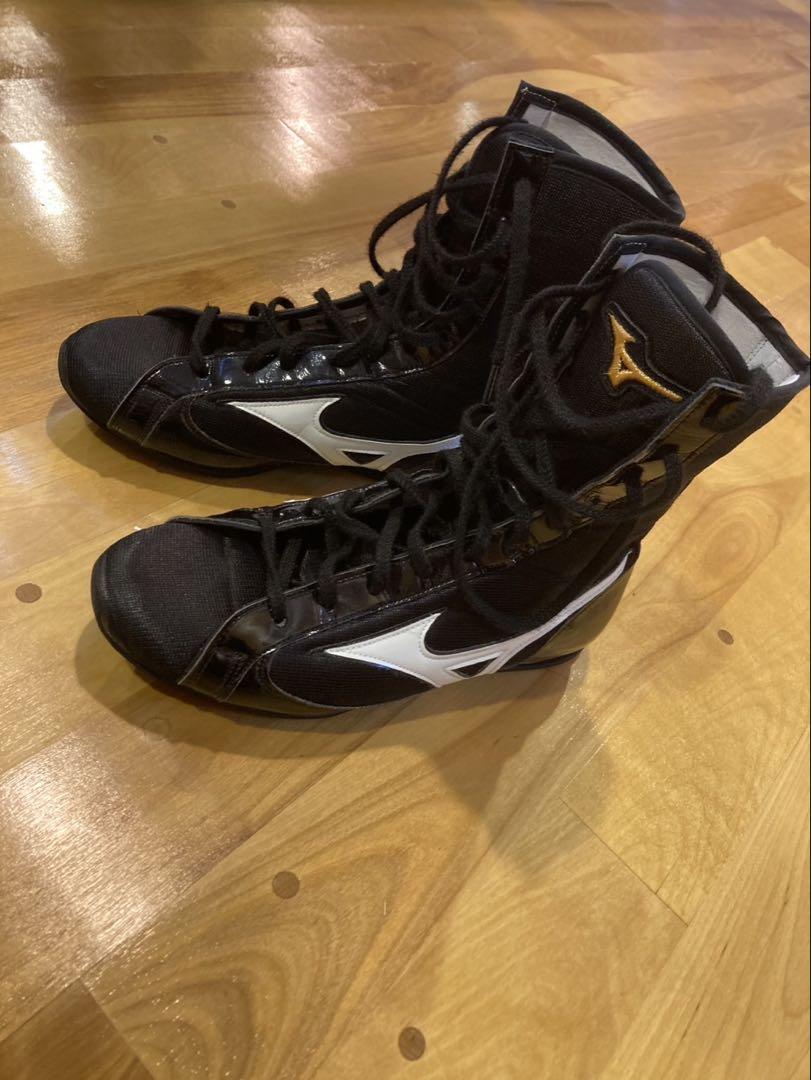 Mizuno ボクシングシューズ ハイカット ブラック/ホワイト