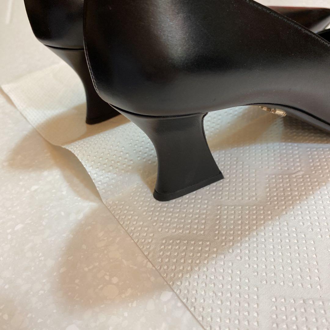 PRADA 黒 TfUP1-m54221347700 パンプス お得セール