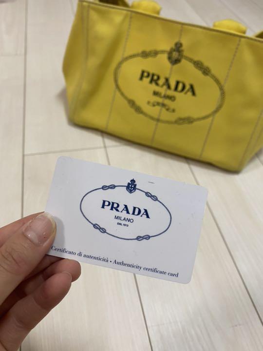 3日間限定セール♡正規店購入☆PRADA☆カナパ 新作♡直営店 カナパ コットンキャンバス トートバッグ (PRADA