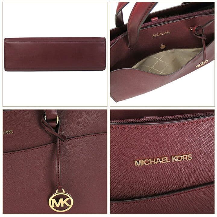 未使用☆MICHAEL KORS☆レザー☆トートバッグ☆ラージ オックスブラッド 未使用☆MICHAEL KORS☆レザー☆トートバッグ☆ラージ オックスブラッド