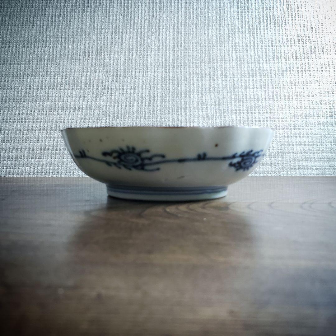 なます皿 蘇東坡 赤壁の賦 月見 屋形船 染付 金彩 夜景図 希少 古伊万里 なます皿 蘇東坡 赤壁の賦 月見 屋形船 染付 金彩 夜景図 希少
