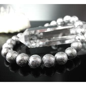 ☆宝石鑑別書付き!ギベオンブレスレット【8mm珠】(Gibeon、鉄隕石