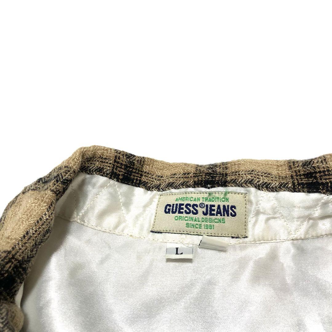 GUESS JEANS ゲス シャツ コットン レーヨン シャドーチェック