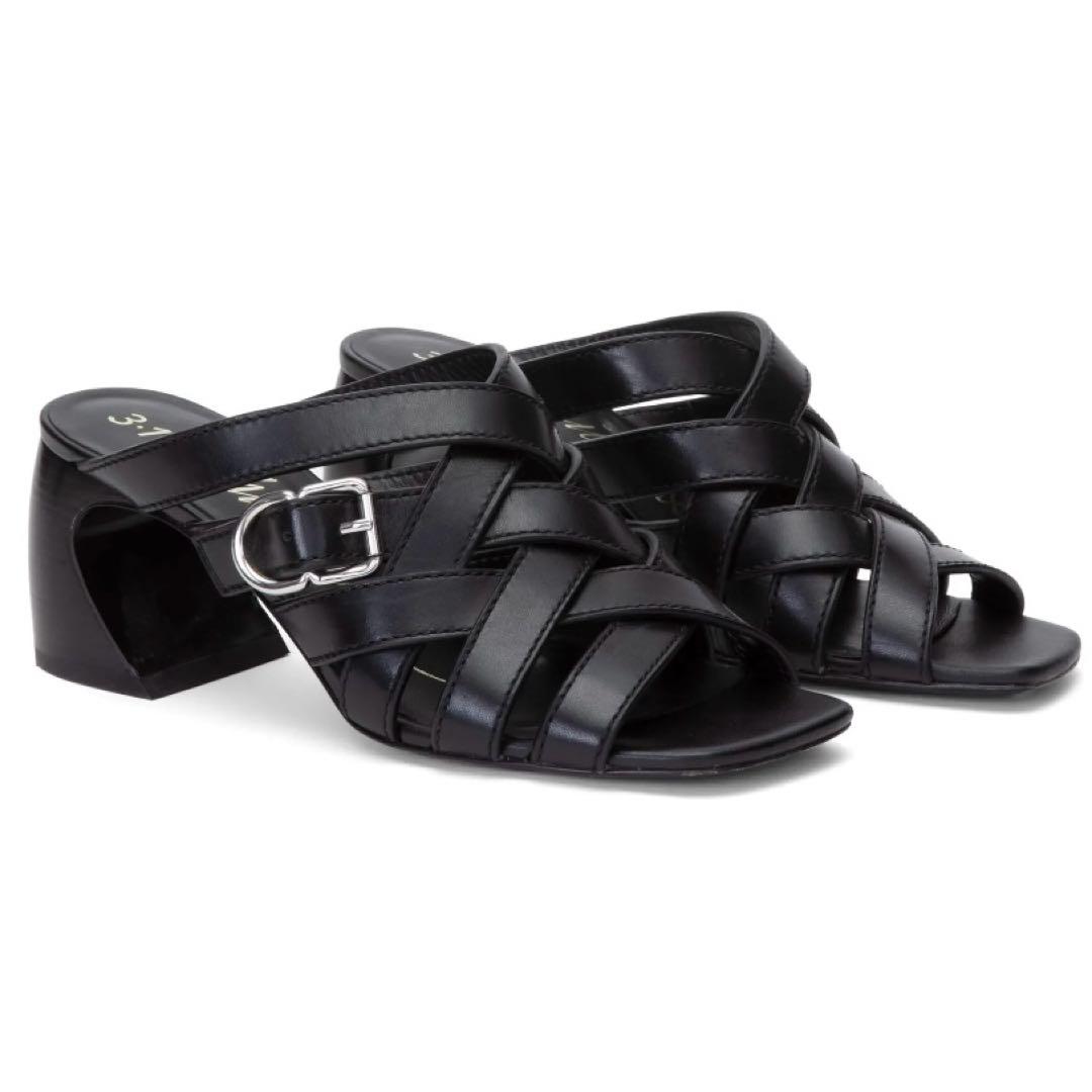 3.1 Phillip Lim レザー ミュール 36 EU ブラック