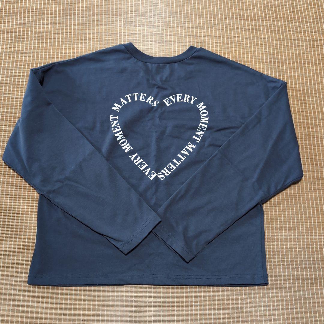 ha | za l ma hazama 長袖Tシャツ グレー イラストプリント グレイル グレー 長袖Tシャツ Mサイズ ハートデザイン - メルカリ