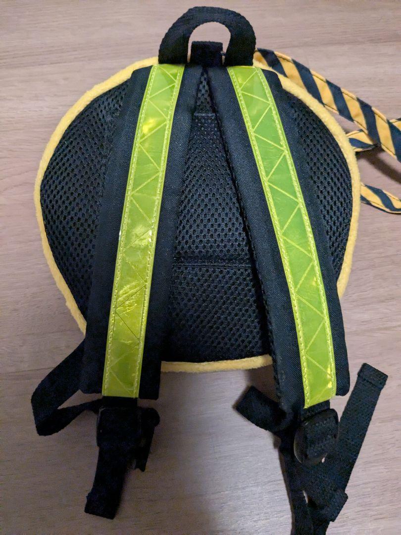 子ども用 ハーネス付きリュック 安全第一 ヘルメット型