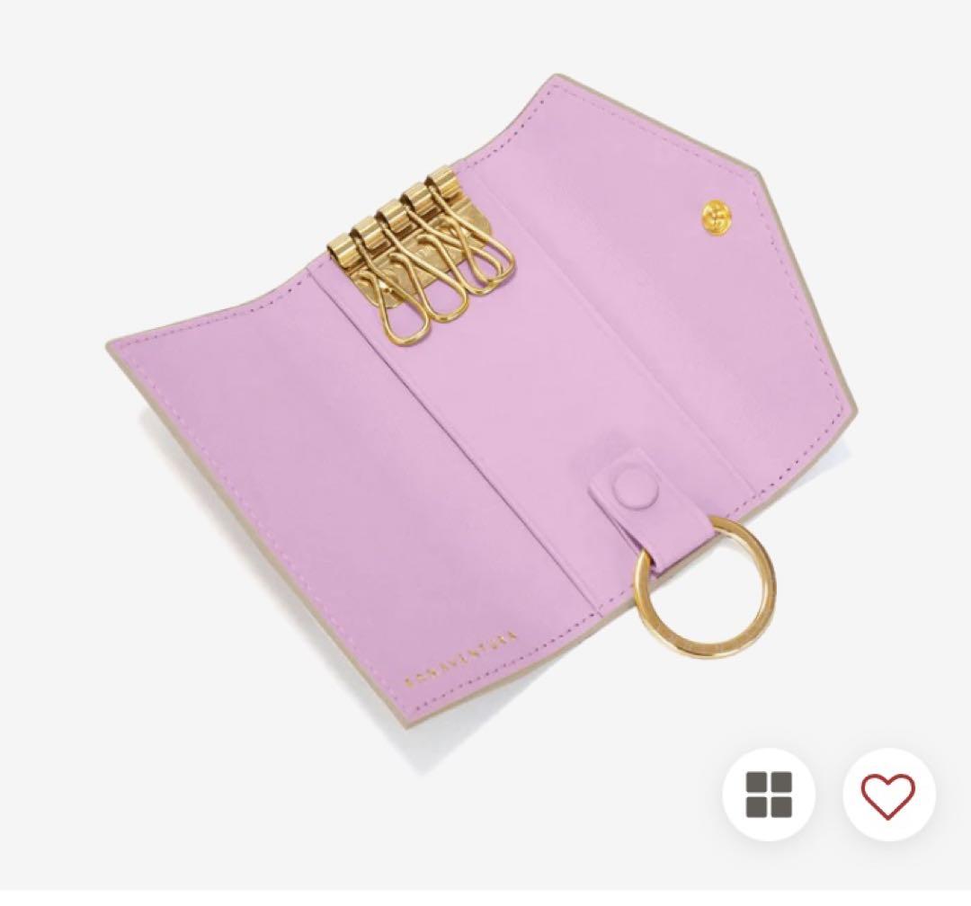 レザーキーケース ゴールド金具付き